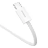 Baseus Superior USB-C uz USB-C datu kabelis 2 m 30 W Balts