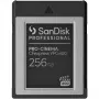 SANDISK Professional PRO-CINEMA 256GB CFexpress VPG400 Type B karte ar lasīšanas ātrumu līdz 1700MB/s un rakstīšanas ātrumu līdz 1400MB/s