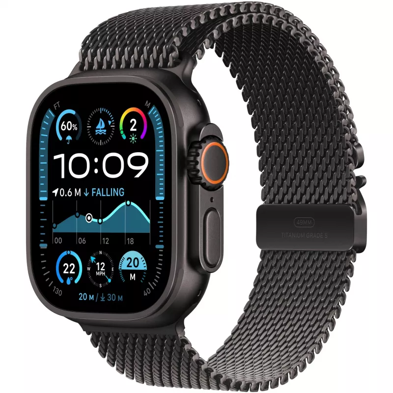 Melns Titanium Milanese Loop 49 mm - L