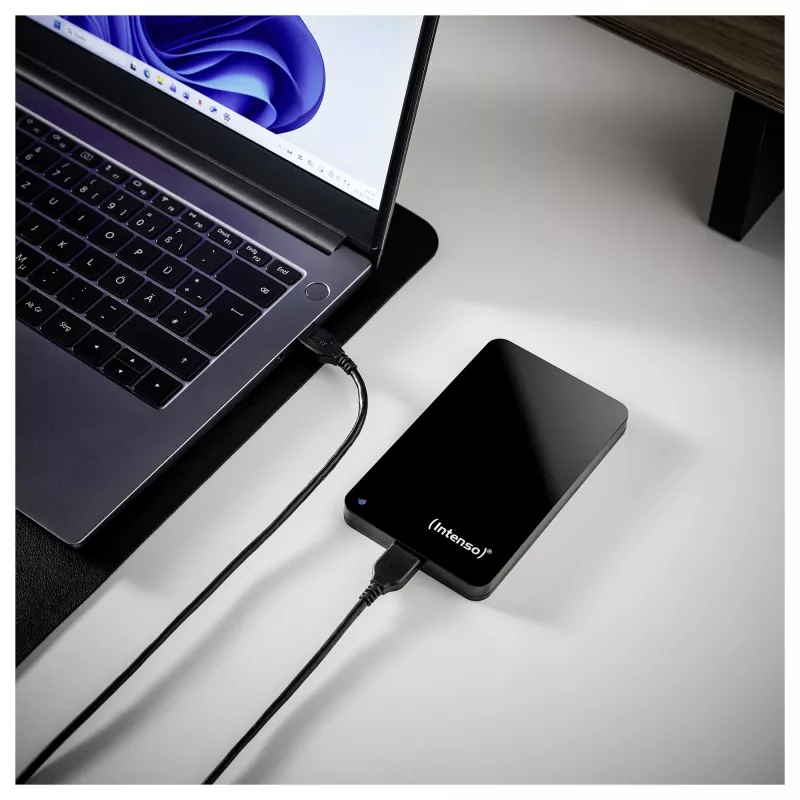 Pārnēsājams cietais disks 1 TB atjaunots, ārējais cietais disks (melns)