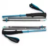 Pārgājienu nūjas Distance Carbon Z, fitnesa ierīce antracīta/zila, 1 pāris, 105 cm