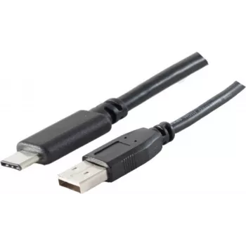 USB kabelis S/CONN 77143-1.8 USB 2.0 1,8 m USB A USB C melns
