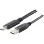 USB kabelis S/CONN 77143-1.8 USB 2.0 1,8 m USB A USB C melns