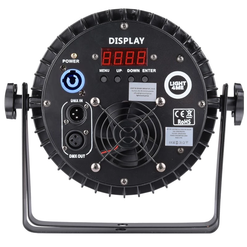 LIGHT4ME ALU QUAD PAR 18x6W RGBW - skatuves prožektors