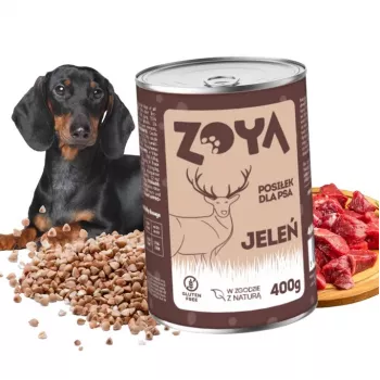 ZOYA Briedis - mitrā suņu barība - 400g