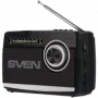 Skaļrunis SVEN SRP-155, melns (3W, Bluetooth, FM/AM/SW, USB, microSD, lukturītis, akumulators)