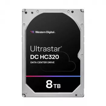 Iekšējais 3,5 collu SAS cietais disks Western Digital Ultrastar DC HC320 8 TB, 7200 RPM, 12 Gbit/s, 256 MB kešatmiņa