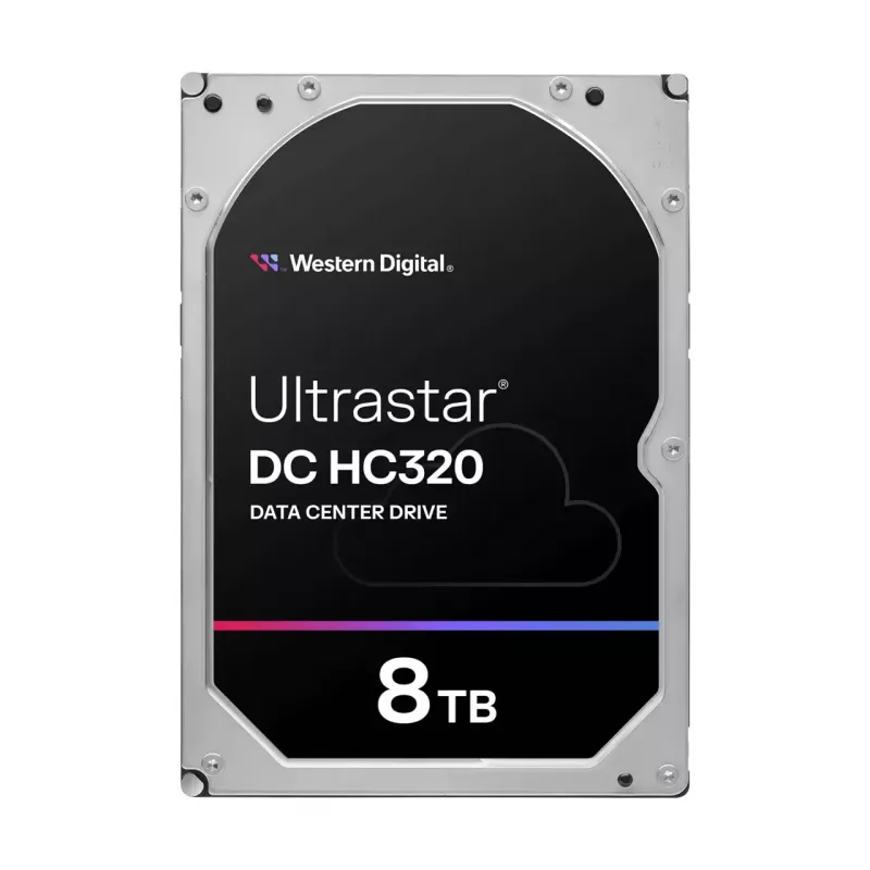 Iekšējais 3,5 collu SAS cietais disks Western Digital Ultrastar DC HC320 8 TB, 7200 RPM, 12 Gbit/s, 256 MB kešatmiņa