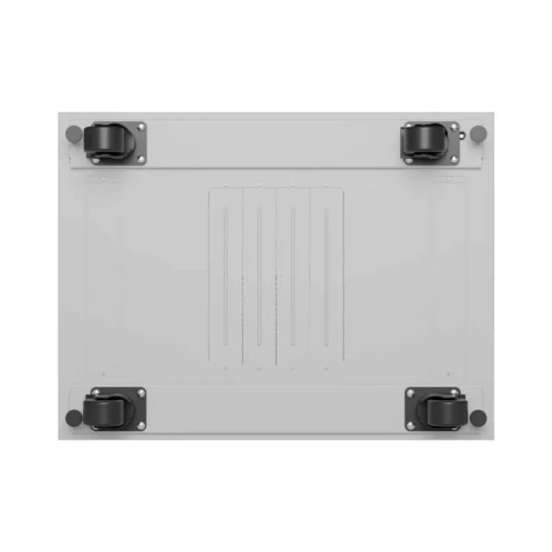 19 collu 32U LANBERG stāvošais rack skapis 600×800 mm pelēks ar stikla durvīm un LCD (plakanais iepakojums)