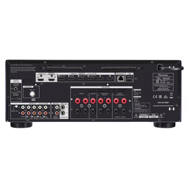 Pioneer VSX-935-B mājas kino uztvērējs, melns