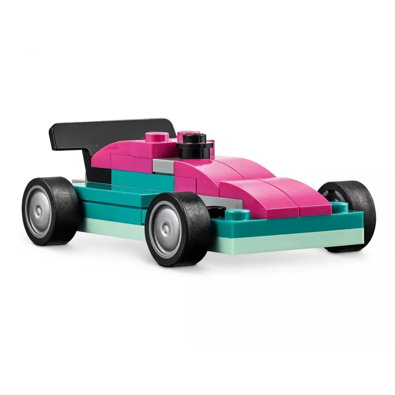 LEGO Classic Creative Vehicles Colourful Model Cars Kit Featuring a Police Car Toy & 11023 Classic zaļa Baseplate Square 32x32 Stud Building Grass