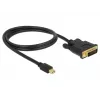 Video kabeļa adapteris DeLOCK 83988 Mini DisplayPort uz DVI-D 1m