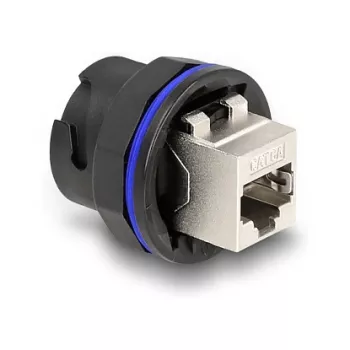 DeLOCK 67048 RJ45 Cat.6A iebūvējama ligzda / savienotājs, melns