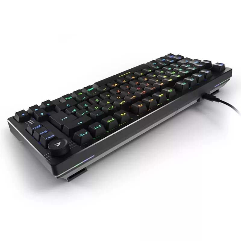Sharkoon SGK25 tastatūra mājām USB QWERTZ vācu melna 75% RGB LED