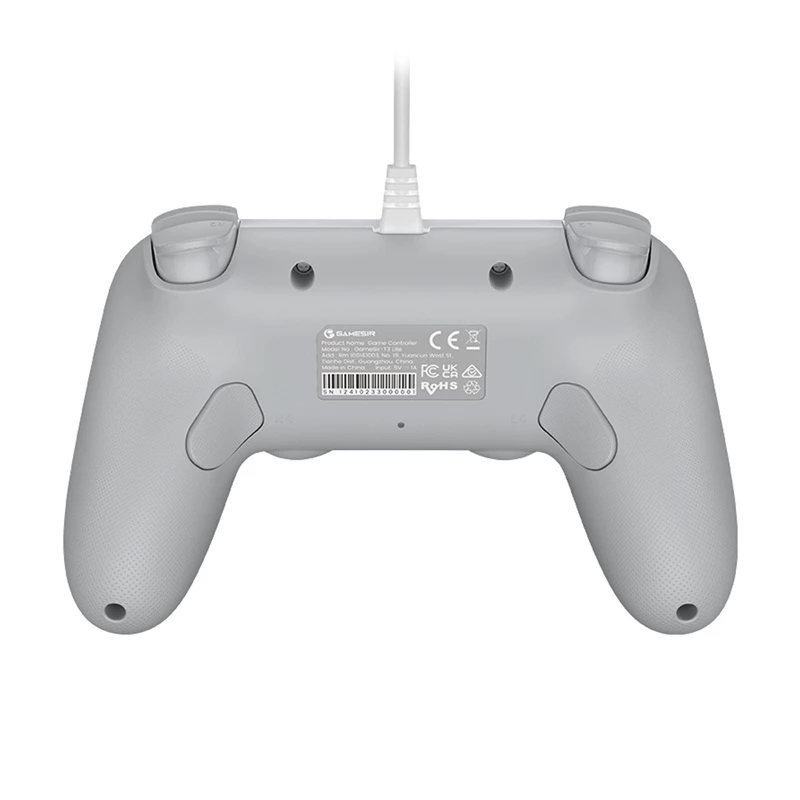Vadu spēļu kontrolieris GameSir T3 Lite WT balts — ergonomisks vadu kontrolieris saderīgs ar datoru