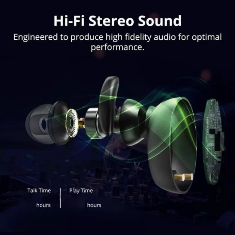 Earbuds V.Silencer Ture Wireless Earbuds baltā krāsā