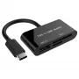 Karšu lasītājs USB-C SDXC/combo/melns
