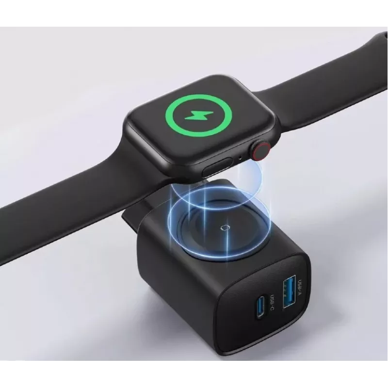 USB-A USB-C lādētājs 20W PowerDelivery Quick Charge 3.0, melns