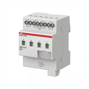 Komutācijas izpildmehānisms (Schaltaktor) 4 kanālu, 16 A, C-slodze, ABB REG SA/S4.16.6.2