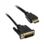 Video kabeļa adapteris Akasa AK-CBHD06-20BK 2m DVI-D HDMI Melns
