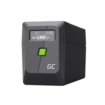 UPS Line-Interactive zaļa Cell 6.5 kVA, 360 W, 2 maiņstrāvas kontaktligzdas, 12 V 7 Ah VRLA, USB, tornis, melns