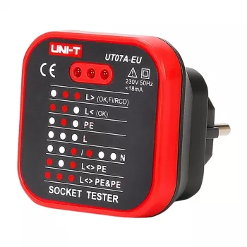 UNI-T UT07A-EU kontaktligzdas testeris