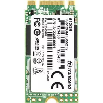 Transcend MTS552T2 - SSD - 512 GB - iekšējais - M.2 2242 (doppelseitig) (M.2 2242 (doppelseitig)) - SATA 6Gb/s (TS512GMTS552T2)