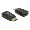 Adapter HDMI (spraudnis) > HDMI (ligzda), EDID emulators (melns)