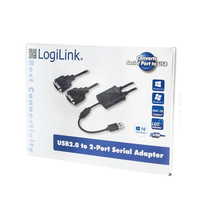 USB 2.0 uz 2x seriālo adapteri