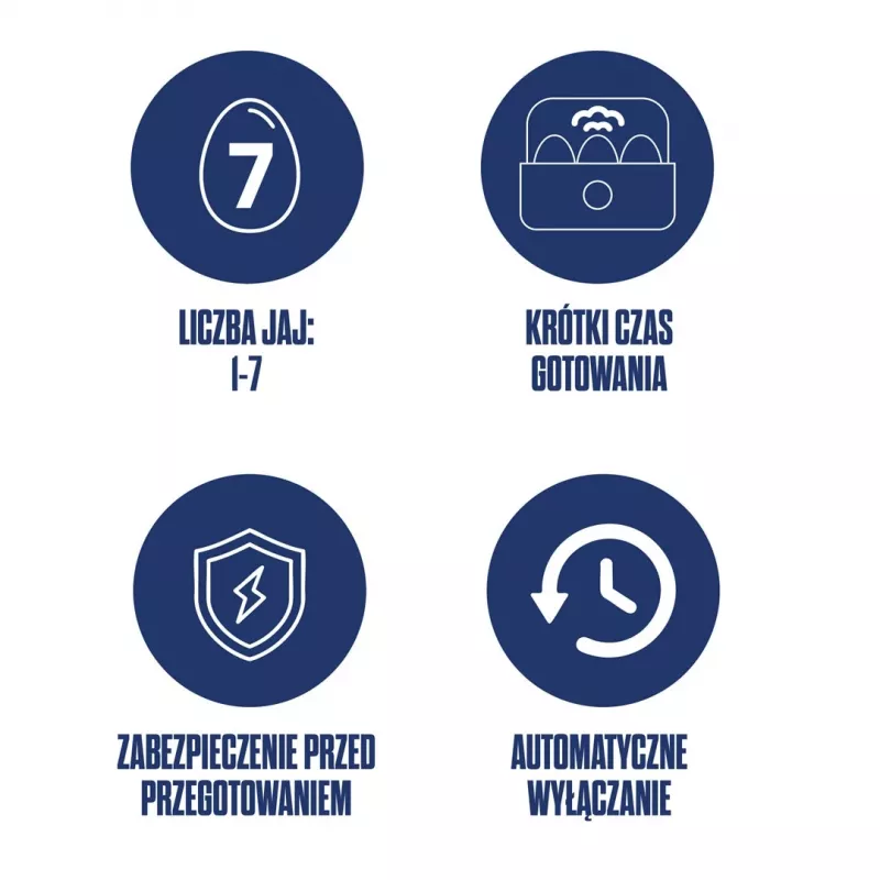 Olu vārītājs Westinghouse WKEB201EU — galda elektriskais olu vārītājs līdz 7 olām