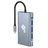 HUB 8-in-1 adapteris USB-C HDMI x2 USB VGA RJ45 PD