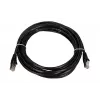 LAN ielāpu vads Extralink Cat5e FTP 5 m, vara vītais pāris, RJ-45–RJ-45, melns