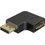 Goobay DisplayPort leņķa adapteris 90° pa kreisi, melns (77132)