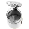 Elektriskā tējkanna Adler AD 1305WG — 1,7 l, 2200 W, stikls/plastmasa, balts/zelta/caurspīdīgs