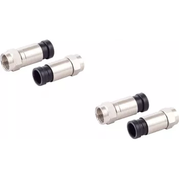 Koaksiālo F-kompresijas savienotāju komplekts ShiverPeaks 85029-A-SET2 7 mm kabeļiem, 2 gab.