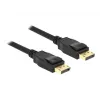 DeLOCK - DisplayPort kabelis - DisplayPort (vīr.) uz DisplayPort (vīr.) - 1,5m - 4K atbalsts - Melns (85508)