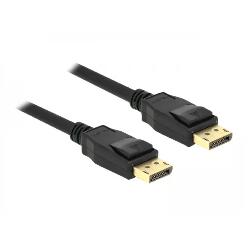 DeLOCK - DisplayPort kabelis - DisplayPort (vīr.) uz DisplayPort (vīr.) - 1,5m - 4K atbalsts - Melns (85508)
