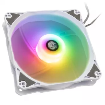 120mm ARGB ventilators BitsPower Notos — balts, modelis BPTA-FX1812NTWH-1