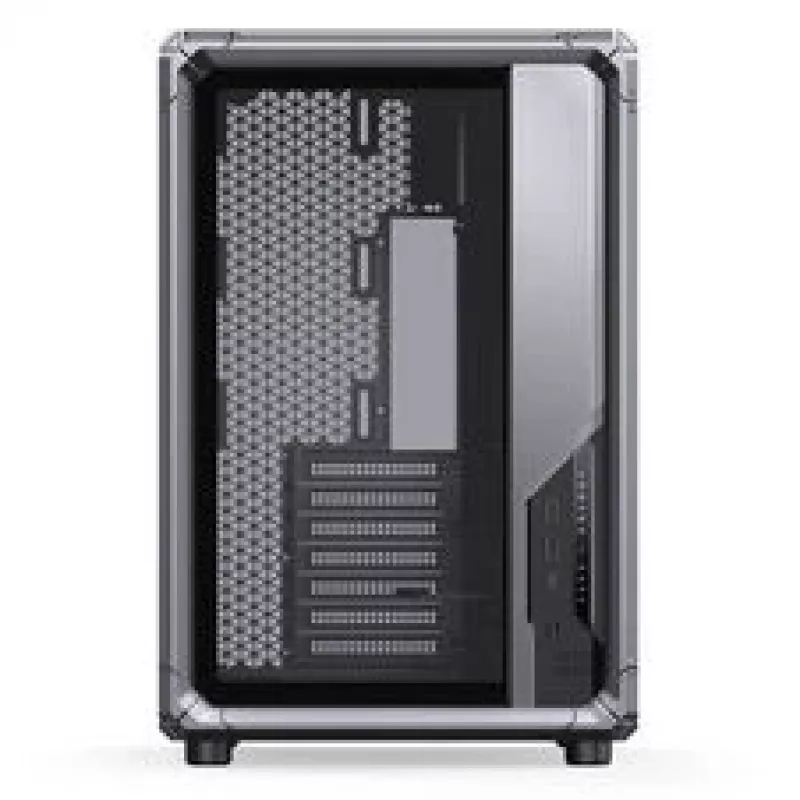 PC korpuss Jonsbo X400, Midi-Tower ATX, rūdīta stikla sānu panelis, pelēks