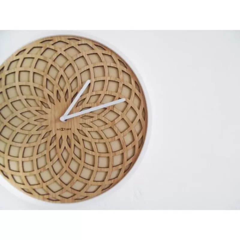 NeXtime klok 3150be Sun Small, Ø35 cm, pie sienas, bēšs