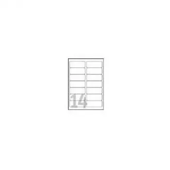 Avery - poliesters - caurspīdīga - 99,1 x 38,1 mm 350 etiķetes (25 loksnes x 14) Etiķetes (L7563-25)