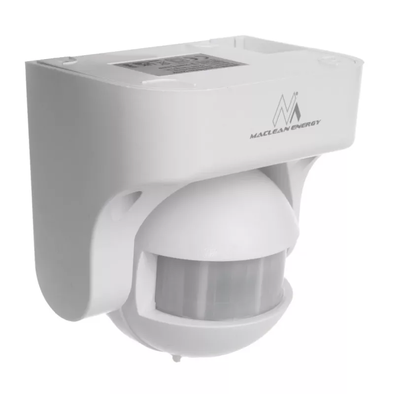 Kustības sensors MACLEAN MCE358 W — klātbūtnes PIR sensors, balts