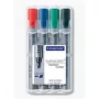 Marker Staedtler 356 B WP4 4 pcs Melns Blue zaļa Red