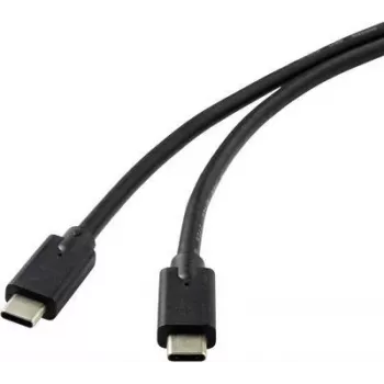 Renkforce RF-4531576 USB kabelis 2 m USB 3.2 Gen 2 (3.1 Gen 2) USB C melns (RF-4531576)