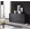 Cama Kumode 2D REJA grafīta pelēks glancēts/grafīta pelēks glancēts