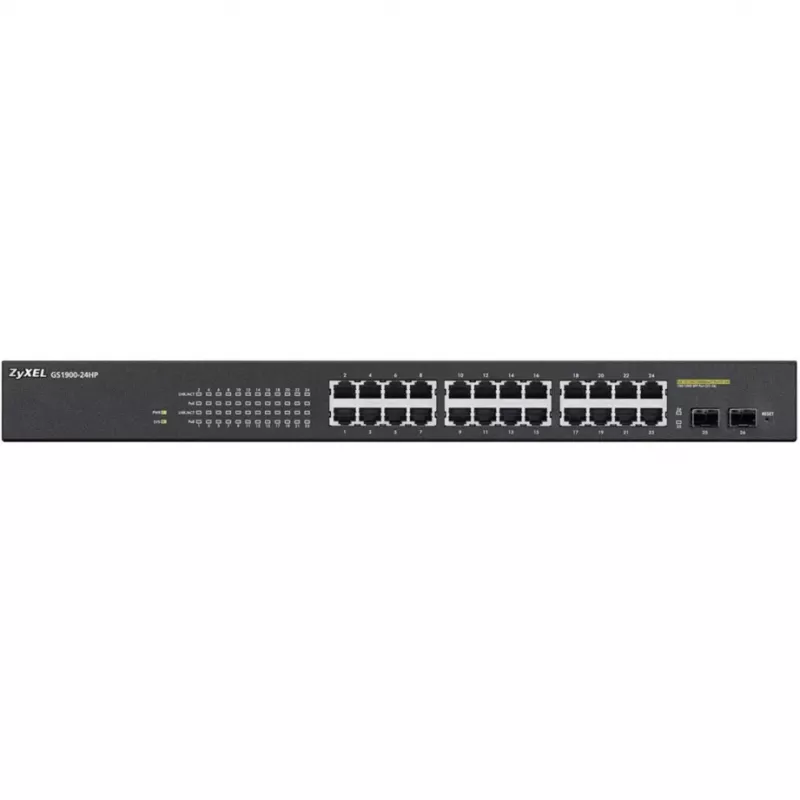 Zyxel GS1900-24HP vadāms Gigabit Ethernet (10/100/1000) 1U melns