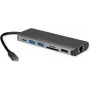 Dokstacija ROLINE 12021123 USB 3.2 Gen 1 Type-C pelēka Ethernet 1000 Mbit/s