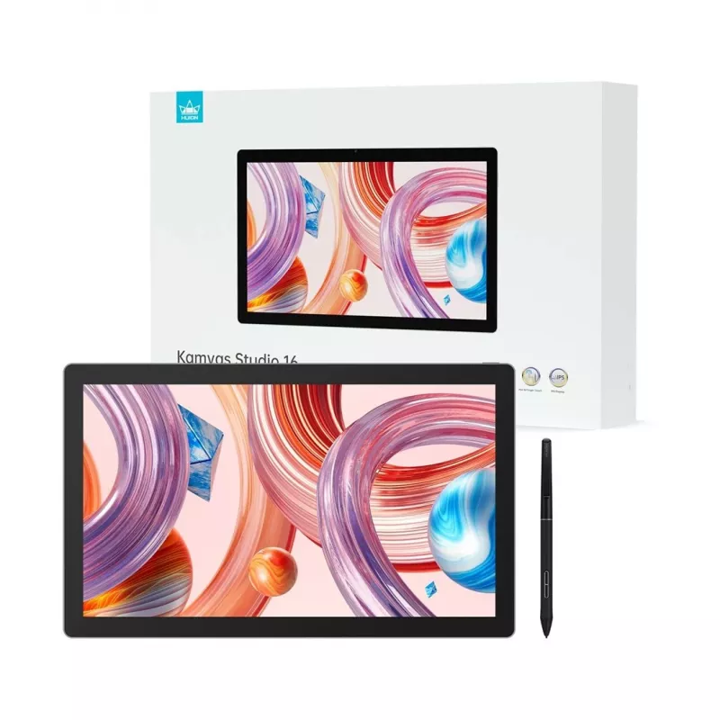 Grafikas planšetdators Huion Kamvas Studio 16 KS1601 15,8 collu Quad HD IPS displejs 2560×1440, 16 GB RAM, 512 GB SSD, Wi‑Fi 6, baterija 58 Wh
