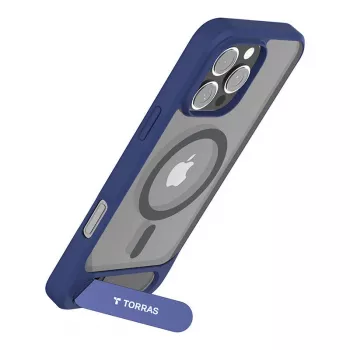Torras Pstand sērijas telefona maciņš iPhone 16 Pro — zils, plāns, viegls aizsargvāciņš