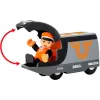 Pasažieru vilciens BRIO 63604700 oranži-melns, koka rotaļu vilciena komplekts, saderīgs ar BRIO sliedēm